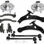 TrueDrive 10-Piece Kit Front, Driver and Passenger Side, Lower Control Arm Kit, Includes (2) Ball Joint, (2) Control Arm, (2) Sway Bar Link, (2) Tie Rod End, and (2) Wheel Hub
