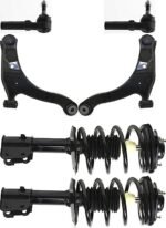 TrueDrive 6-Piece Kit Front, Driver and Passenger Side, Lower Control Arm Kit, Includes (2) Control Arm, (2) Loaded Strut, and (2) Tie Rod End
