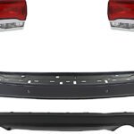 Replacement 4-Piece Kit, Driver and Passenger Side, Inner Halogen Tail Light, With bulb(s), Mounts on Liftgate, OE Replacement, CAPA Certified, Includes (2) Bumper Cover and (2) Tail Light