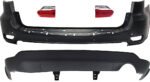Replacement 4-Piece Kit Driver and Passenger Side, Inner Halogen Tail Light, With bulb(s), Includes (2) Bumper Cover and (2) Tail Light