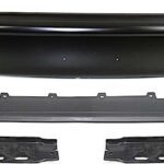 Replacement 4-Piece Kit, Front Bumper, Painted Black, Includes (1) Bumper, (2) Bumper Bracket, and (1) Valance