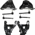 TrueDrive 8-Piece Kit Front, Driver and Passenger Side, Upper and Lower Control Arm Kit, Includes (4) Control Arm and (4) Tie Rod End