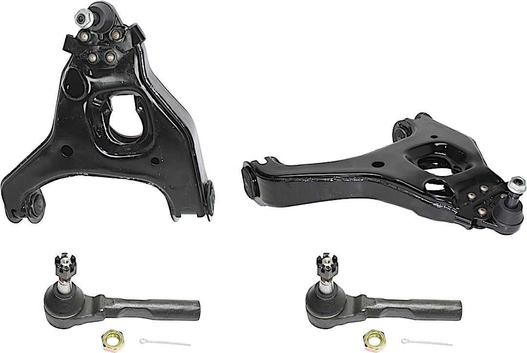 kit-101018-59_1.jpg TrueDrive 4-Piece Kit Front, Driver and Passenger Side Control Arm, Rear Wheel Drive, Rack Steering Type, For Models With Front Coil Spring, includes Tie Rod Ends - Image 1