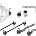 TrueDrive 8-Piece Kit Front, Driver and Passenger Side, Lower Control Arm Kit, Includes (2) Control Arm, (1) Control Arm Bushing, (2) Sway Bar Link, and (2) Tie Rod End