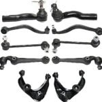 TrueDrive 10-Piece Kit Front, Driver and Passenger Side, Upper and Lower, Frontward and Rearward Control Arm, Includes nut(s), includes Sway Bar Links and Tie Rod Ends