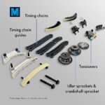 DriveMotive 4-Piece Kit Timing Chain with Timing Cover Gasket, Valve Cover Gasket, and Water Pump, 6 Cylinder, Dual Overhead Camshaft (DOHC) - Image 28