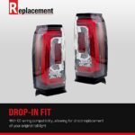 Replacement 3-Piece Kit Driver and Passenger Side LED Tail Light, With bulb(s), Includes (2) Tail Light and (1) Third Brake Light - Image 11