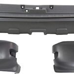 Replacement 3-Piece Kit, Rear Textured Bumper Cover, Includes (1) Bumper Cover and (2) Bumper End