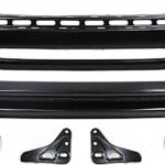 Replacement 6-Piece Kit, Front, Lower Bumper, For Models with Steel Bumper, Painted Black, Includes (1) Bumper, (2) Bumper Bracket, (1) Bumper Reinforcement, and (2) Fog Light