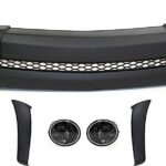 Replacement 5-Piece Kit, Front Primed Bumper Cover, Standard Cab Pickup (Regular Cab), For Models With Plastic Bumper, Includes (1) Bumper Cover, (2) Bumper End, and (2) Fog Light