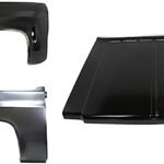 Replacement 3-Piece Kit Factory Style Hood, Steel, Primed, Includes (2) Fender and (1) Hood