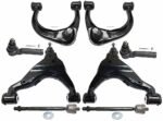 TrueDrive 8-Piece Kit Front, Driver and Passenger Side, Upper and Lower Control Arm Kit, Includes (4) Control Arm and (4) Tie Rod End