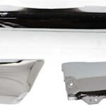 Replacement 3-Piece Kit, Step Bumper, For Models Without Fender Flares, Chrome, Face Bar and Pads, With mounting bracket(s), Includes (2) Bumper End and (1) Step Bumper