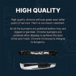 Replacement 3-Piece Kit, Step Bumper, For Models Without Fender Flares, Chrome, Face Bar and Pads, With mounting bracket(s), Includes (2) Bumper End and (1) Step Bumper - Image 13