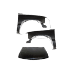 Replacement 3-Piece Kit Factory Style Hood, Steel, Primed, Includes (2) Fender and (1) Hood