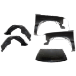 Replacement 5-Piece Kit Factory Style Hood, Steel, Primed, Includes (2) Fender, (2) Fender Liner, and (1) Hood