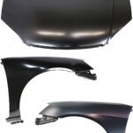 Replacement 3-Piece Kit Factory Style Hood, Steel, Primed, Includes (2) Fender and (1) Hood