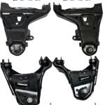 TrueDrive 6-Piece Kit Front, Driver and Passenger Side, Upper and Lower Control Arm, includes Sway Bar Links