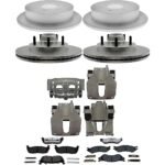 Raybestos KIT-210516-672 Front and Rear Brake Disc and Caliper Kit, RWD, Element3 Series