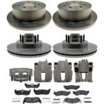 Raybestos KIT-210516-786 Front and Rear Brake Disc and Caliper Kit, RWD, R-Line Series