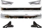 Replacement 6-Piece Kit, Front Bumper, Sport Utility, For Models Without Sport Package, Chrome, Includes (1) Bumper, (2) Bumper Bracket, (2) Bumper End, and (1) Step Bumper