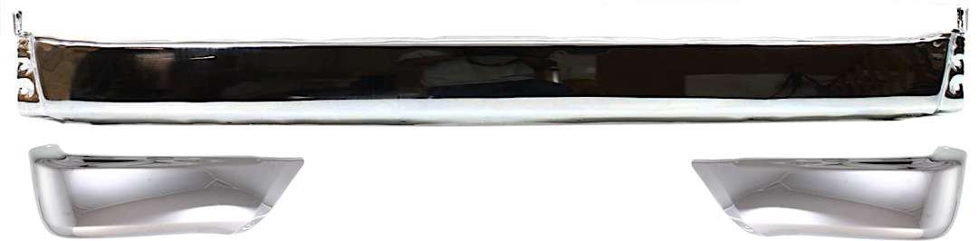 kit-32815-33_1.jpg Replacement 3-Piece Kit, Step Bumper, For Models With Fender Flares, Without Sport Package, Chrome, Face Bar and Pads, Without mounting bracket(s), Includes (2) Bumper End and (1) Step Bumper - Image 1