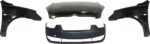 Replacement 4-Piece Kit Factory Style Hood, Steel, Primed, Includes (1) Bumper Cover, (2) Fender, and (1) Hood