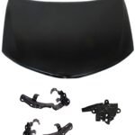 Replacement 4-Piece Kit Factory Style Hood, Latch Assembly, Type 2, For Models Without Alarm System, Steel, Primed, Includes (1) Hood, (2) Hood Hinge, and (1) Hood Latch