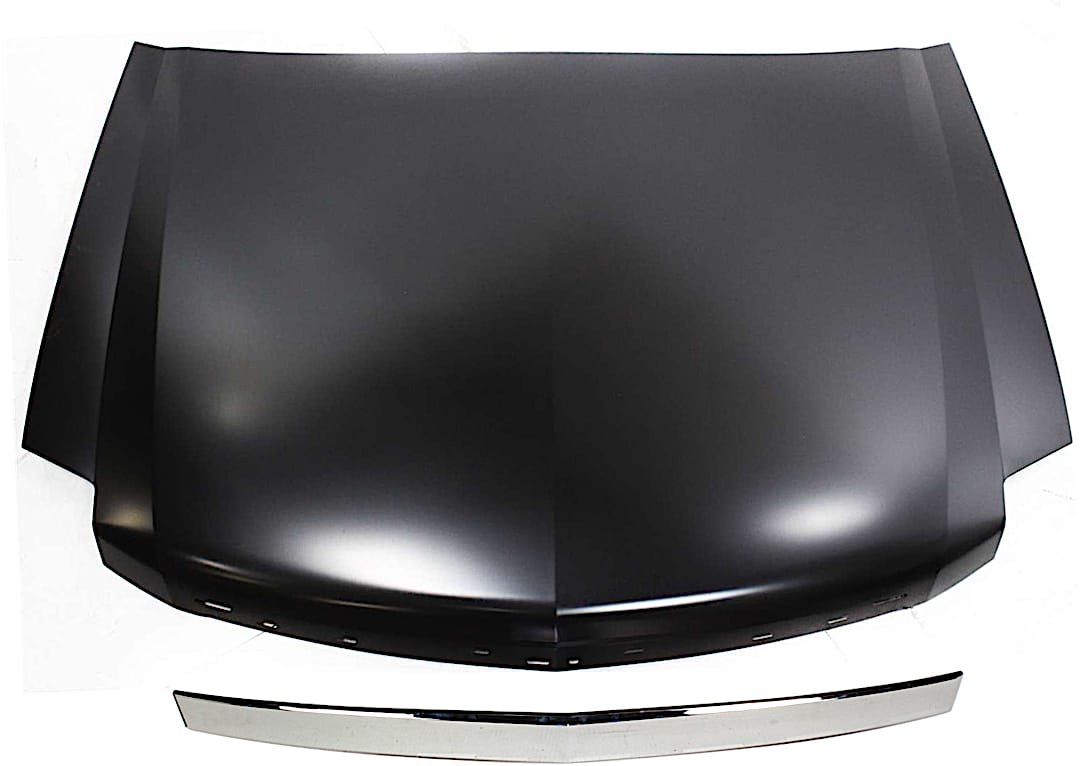 kit-62015-12_1.jpg Replacement 2-Piece Kit Factory Style Hood, Steel, Primed, Includes (1) Hood and (1) Hood Molding - Image 1