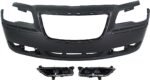 Replacement 3-Piece Kit, Front Primed Bumper Cover, For Models With Adaptive Cruise Control, Without Parking Aid Sensor, Includes (1) Bumper Cover and (2) Fog Light
