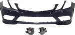 Replacement 3-Piece Kit, Front Primed Bumper Cover, Includes (1) Bumper Cover and (2) Fog Light
