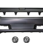 Replacement 3-Piece Kit Front Primed Bumper Cover, Includes (1) Bumper Cover and (2) Fog Light
