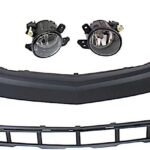 Replacement 3-Piece Kit, Front Primed Bumper Cover, For Models Without AMG Styling Package, CAPA Certified, Includes (1) Bumper Cover and (2) Fog Light