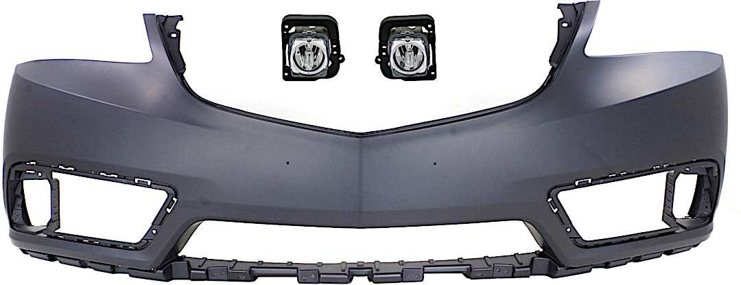 kit-bcfl-0659_1.jpg Replacement 3-Piece Kit Front Primed Bumper Cover, CAPA Certified, Includes (1) Bumper Cover and (2) Fog Light - Image 1