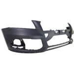 Replacement 3-Piece Kit Front Primed Bumper Cover, For Models Without S-Line Package, Headlight Washer and Parking Aid Sensor, Includes (1) Bumper Cover and (2) Fog Light - Image 4