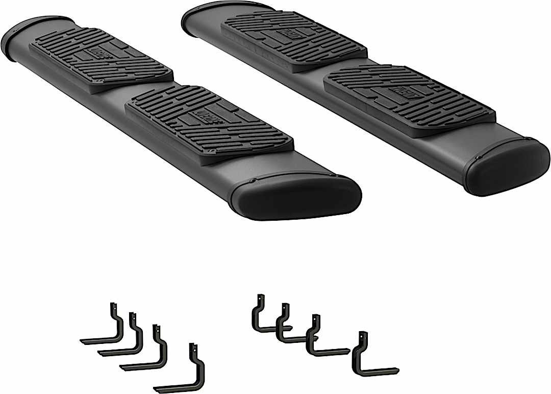 luv277078400922_1.jpg Luverne 277078-400922 Running Boards, Powdercoated Textured Black, Stainless Steel, Extended Cab Pickup, Regal 7 in. Series - Image 1