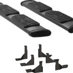 Luverne 277078-401743 Running Boards, Powdercoated Textured Black, Stainless Steel, Extended Cab Pickup, Regal 7 in. Series
