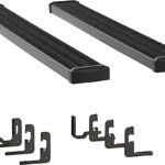 Luverne 415078-400717 Running Boards, Powdercoated Textured Black, Aluminum, 78.7/78.8/78.9 in. Bed, Standard Cab Pickup, 7 in. Grip Step Series