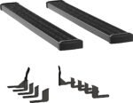Luverne 415078-400757 Running Boards, Powdercoated Textured Black, Aluminum, 78.7 in. Bed, Standard Cab Pickup, 7 in. Grip Step Series