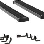 Luverne 415078-400938 Running Boards, Powdercoated Textured Black, Aluminum, 76.3 in. Bed, Crew Cab Pickup/Standard Cab Pickup, 7 in. Grip Step Series