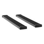 Luverne 415078-401530 Running Boards, Powdercoated Textured Black, Aluminum, 7 in. Wide Stepping Surface, 78 in. Length, 78.9 in. Bed, Standard Cab Pickup, Grip Step Series