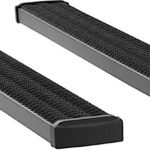 Luverne 415078-401633 Running Boards, Powdercoated Textured Black, Aluminum, Crew Cab Pickup/Extended Cab Pickup, 7 in. Grip Step Series