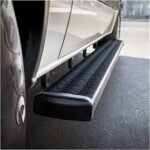 Luverne 415088-401633 7 in. Grip Step Series Running Boards, Powdercoated Textured Black Non-Powered Aluminum Set of 2 - Image 2