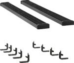 Luverne 415098-400745 7 in. Grip Step Series Running Boards, Powdercoated Textured Black Non-Powered Aluminum Set of 2