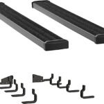 Luverne 415098-400929 Running Boards, Powdercoated Textured Black, Aluminum, Extended Cab Pickup/Standard Cab Pickup, 78.8/97.4 in. Bed, 7 in. Grip Step Series