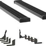 Luverne 415102-400757 Running Boards, Powdercoated Textured Black, Aluminum, Crew Cab Pickup/Extended Cab Pickup/Standard Cab Pickup, 66.7/78.7/97.6 in. Bed, 7 in. Grip Step Series