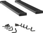 Luverne 415102-400929 Running Boards, Powdercoated Textured Black, Aluminum, 67.0 in. Bed, Crew Cab Pickup, 7 in. Grip Step Series