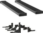 Luverne 415102-400939 Running Boards, Powdercoated Textured Black, Aluminum, 76.3 in. Bed, Crew Cab Pickup, 7 in. Grip Step Series
