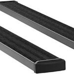 Luverne 415102-401448 Running Boards, Powdercoated Textured Black, Aluminum, 69.9/79.4 in. Bed, Crew Cab Pickup, 7 in. Grip Step Series
