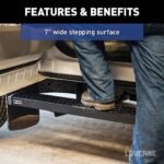 Luverne 415102-401449 Running Boards, Powdercoated Textured Black, Aluminum, 82.2 in. Bed, Crew Cab Pickup/Extended Cab Pickup, 7 in. Grip Step Series - Image 6